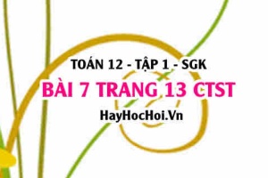 Bài 7 trang 13 Toán 12 tập 1 Chân trời sáng tạo: Xét tính đơn điệu, tìm điểm cực trị của hàm số